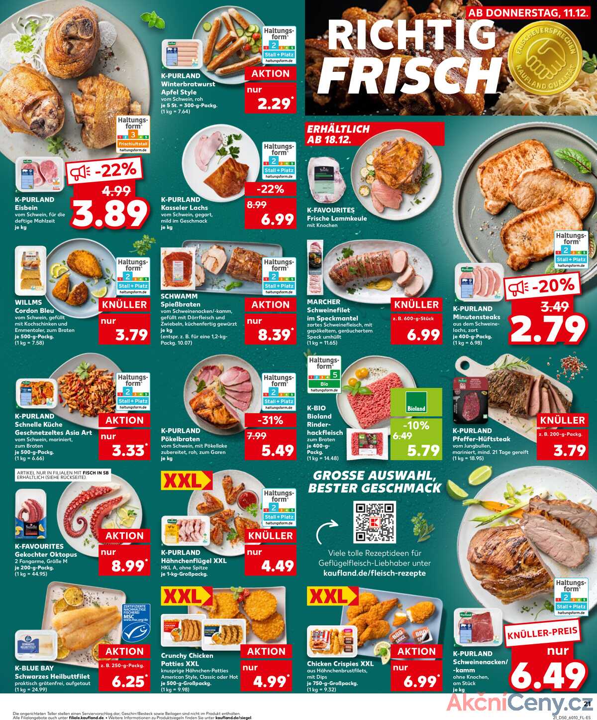 Leták Kaufland Německo 14.12.-17.12.2025 strana 21