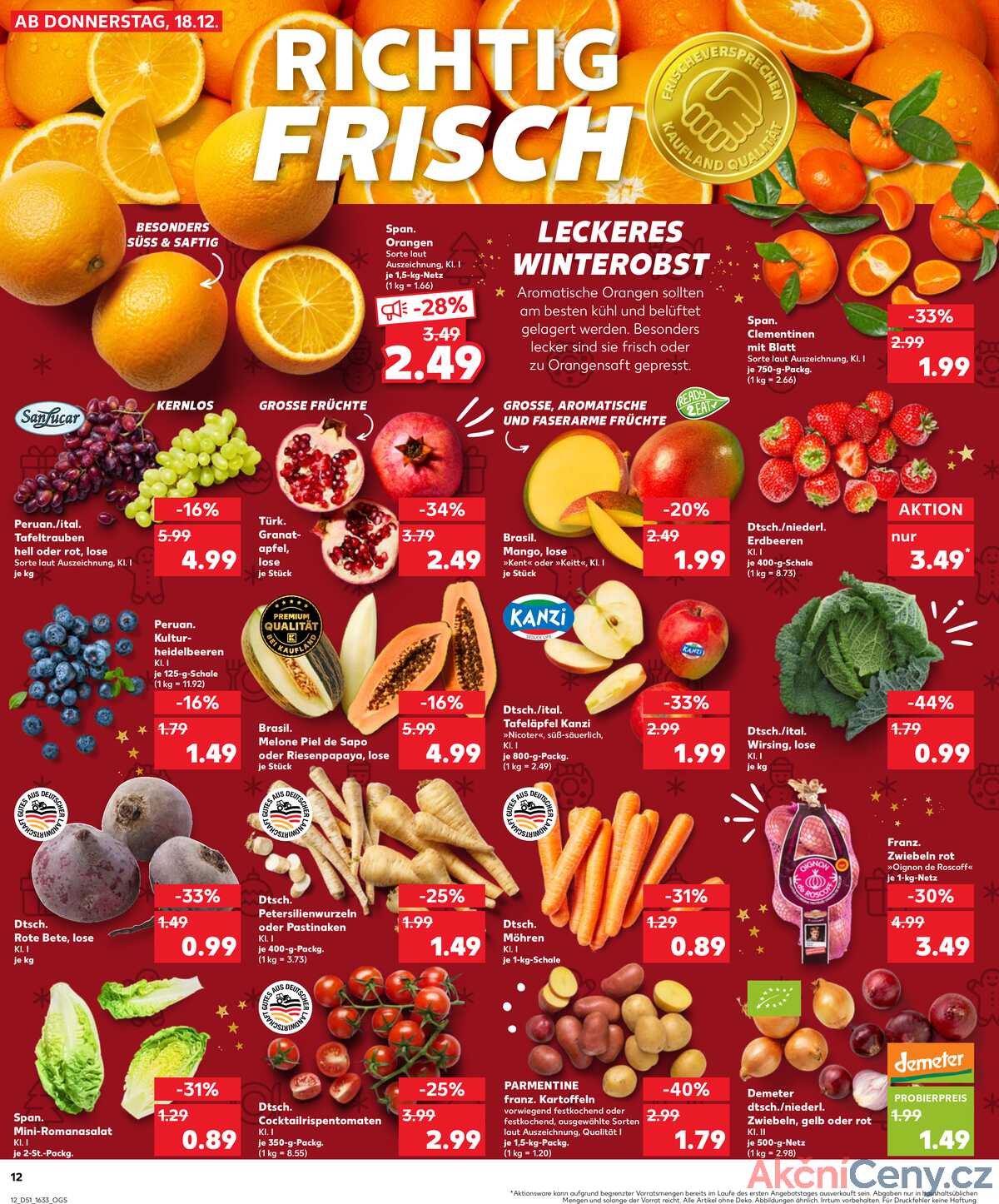 Leták Kaufland Německo 18.12.-24.12.2025 strana 12