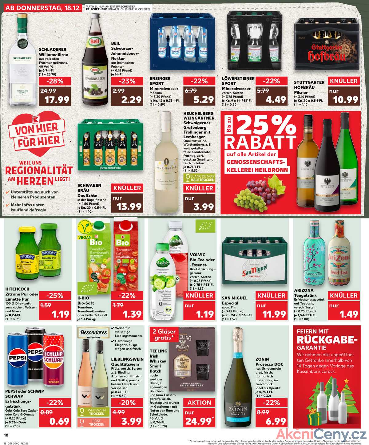 Leták Kaufland Německo 18.12.-24.12.2025 strana 18