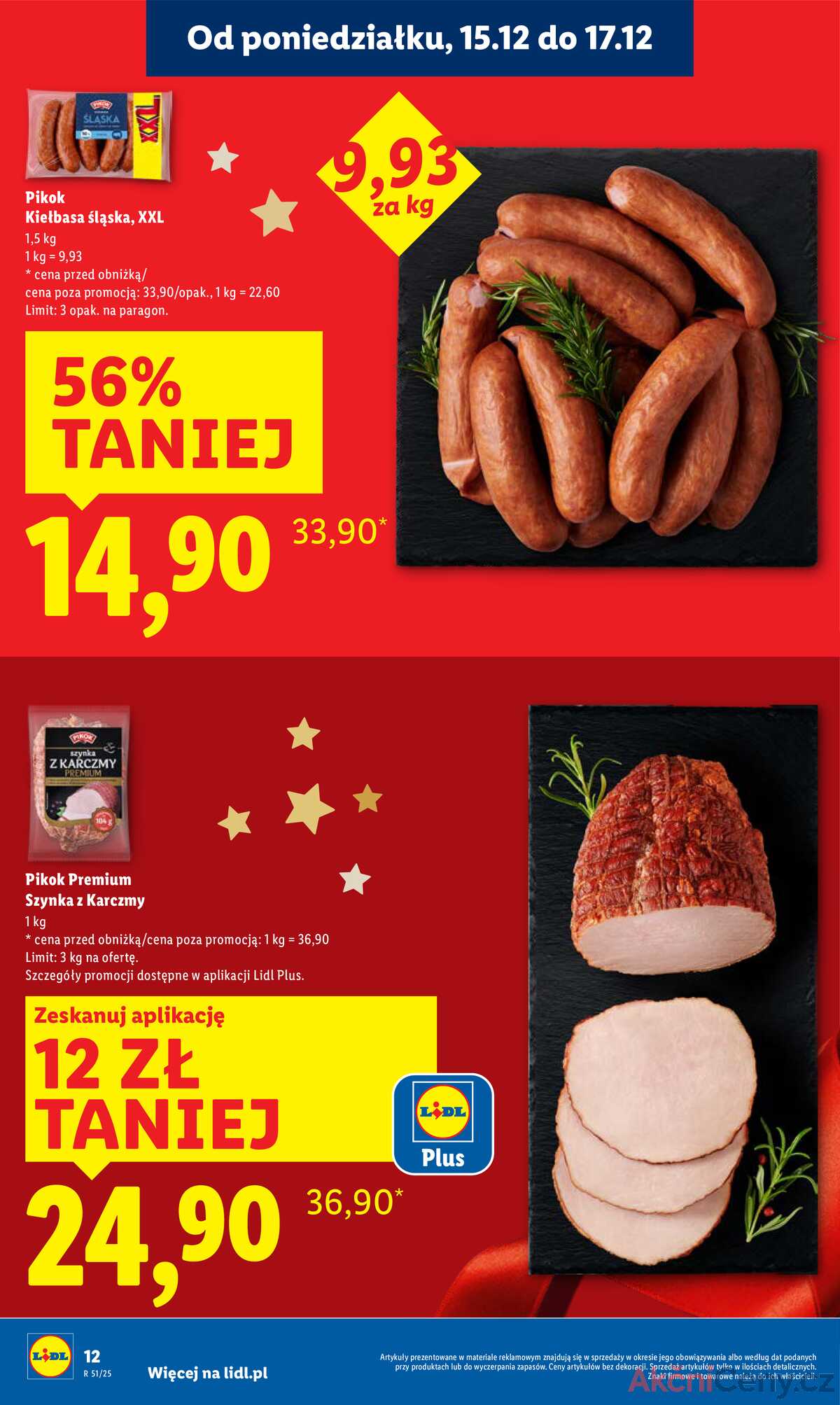 Leták Lidl Polsko 15.12.-17.12.2025 strana 12