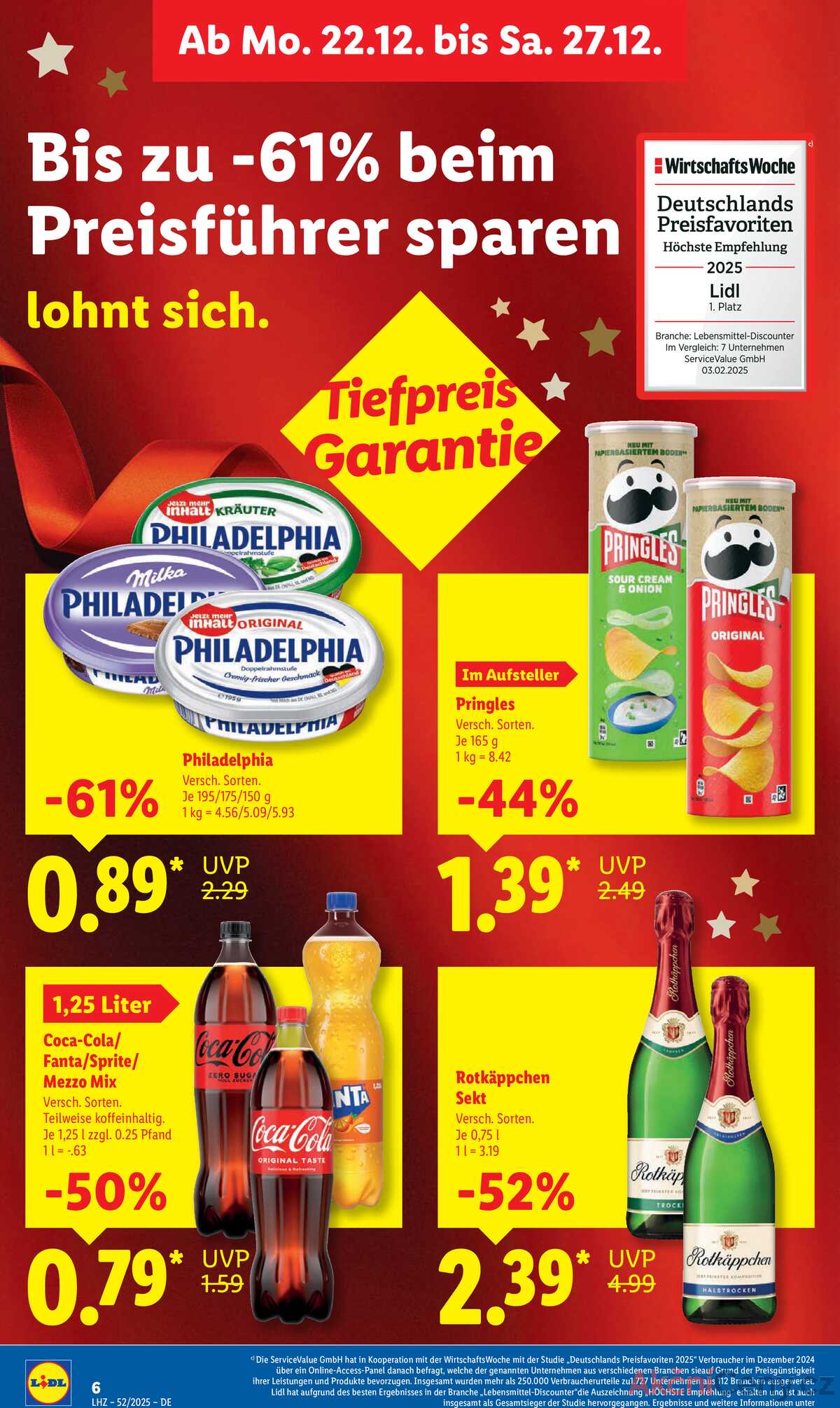 Leták Lidl Německo 22.12.-27.12.2025 strana 12