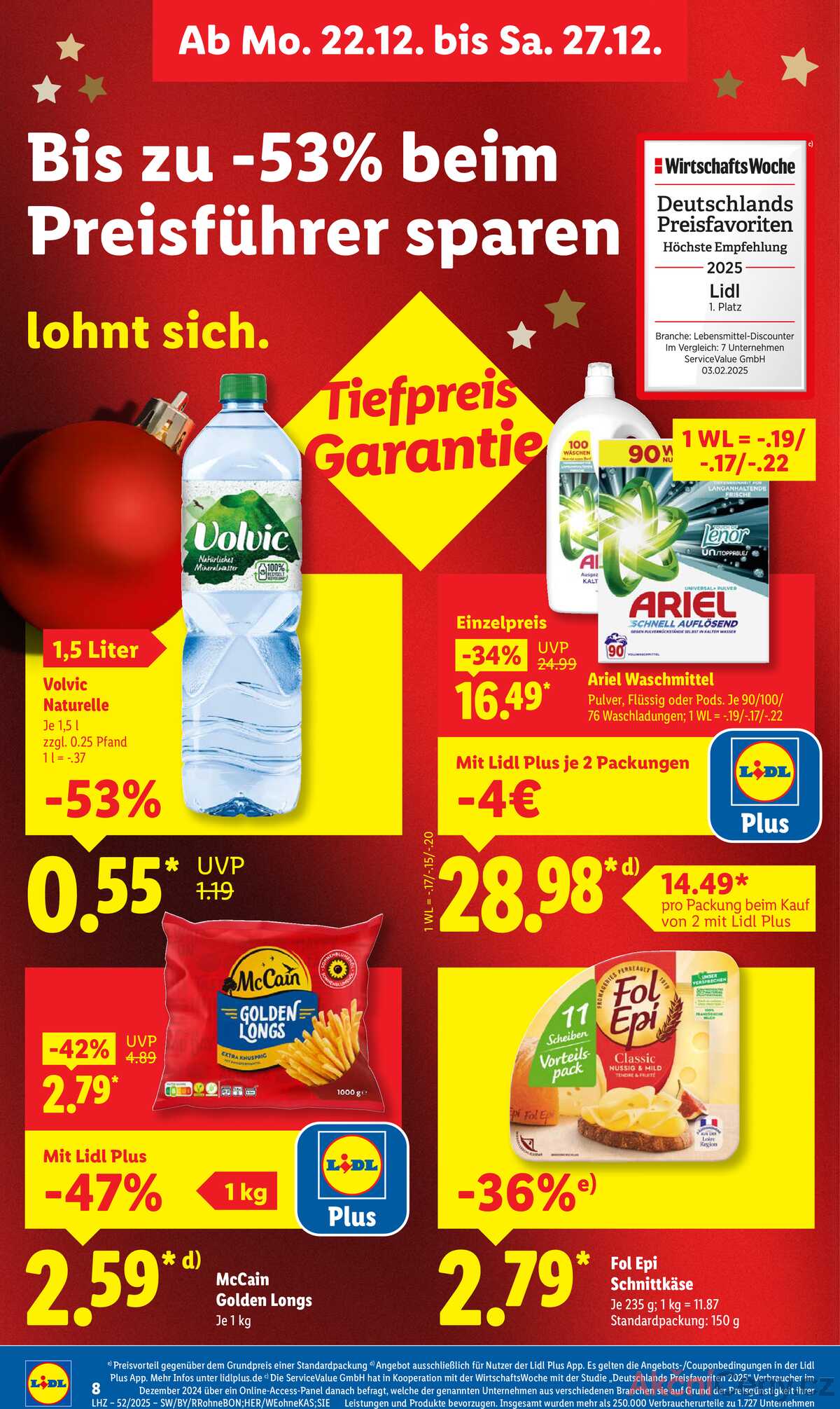 Leták Lidl Německo 22.12.-27.12.2025 strana 14