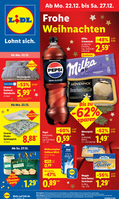 Leták Lidl Německo 22.12.-27.12.2025