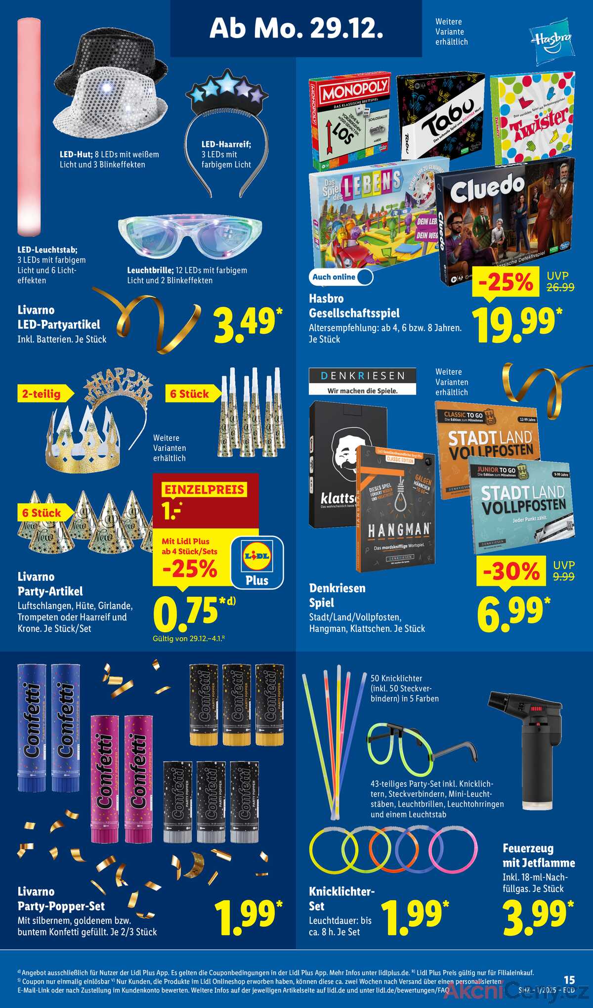 Leták Lidl Německo 29.12.-31.12.2025 strana 15
