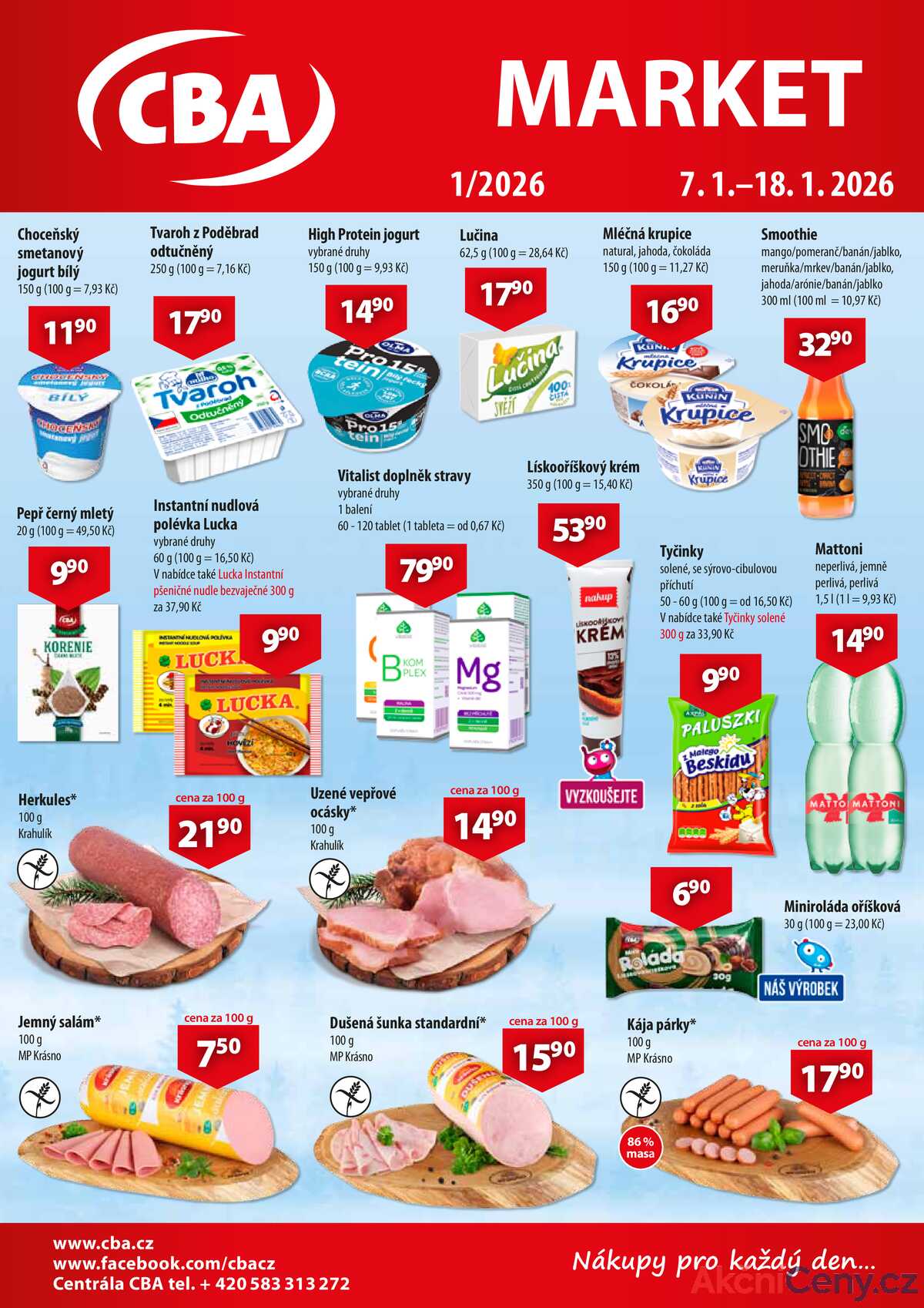 CBA Market od 7.1. do 18.1.2026 strana 1