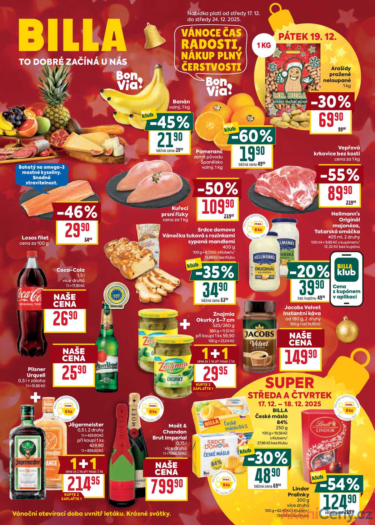 Billa malý leták od 17.12. do 24.12.2025 strana 1