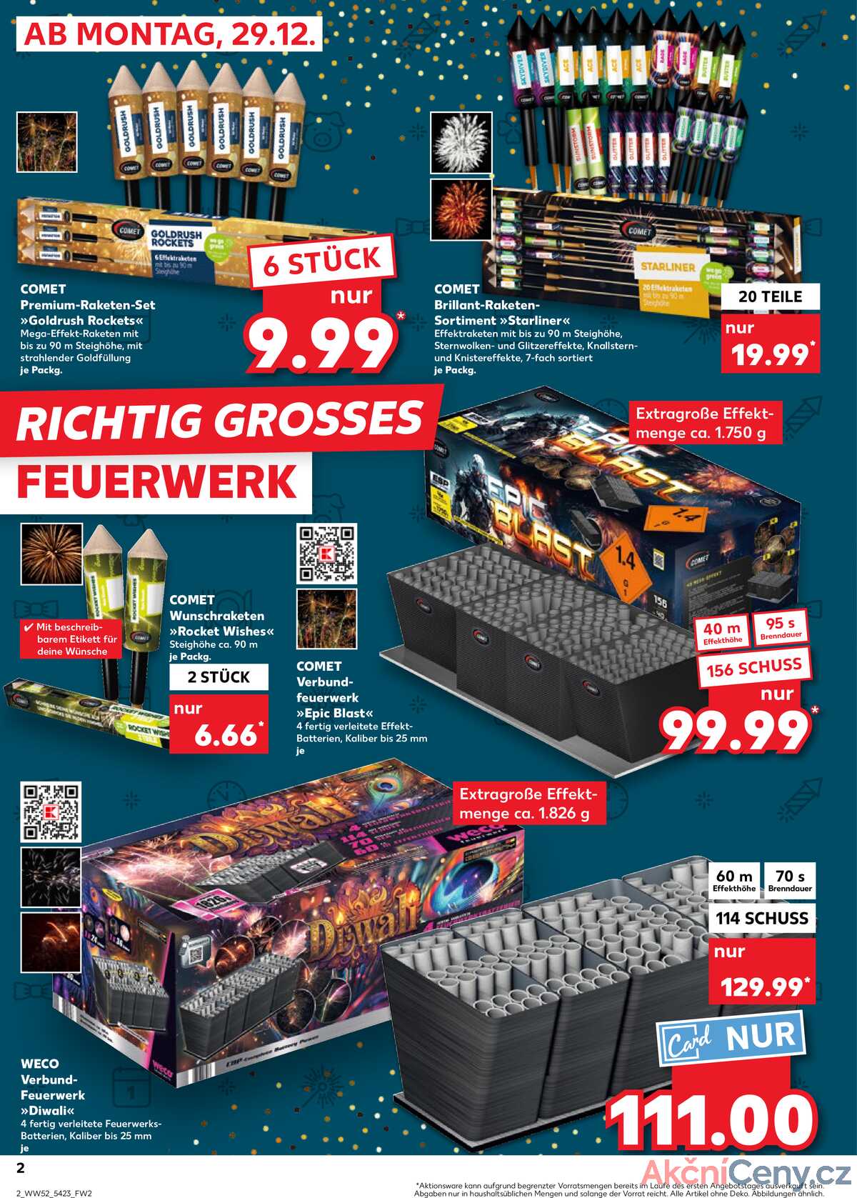 Leták Kaufland Německo 29.12.-31.12.2025 Ohnňostroje strana 2