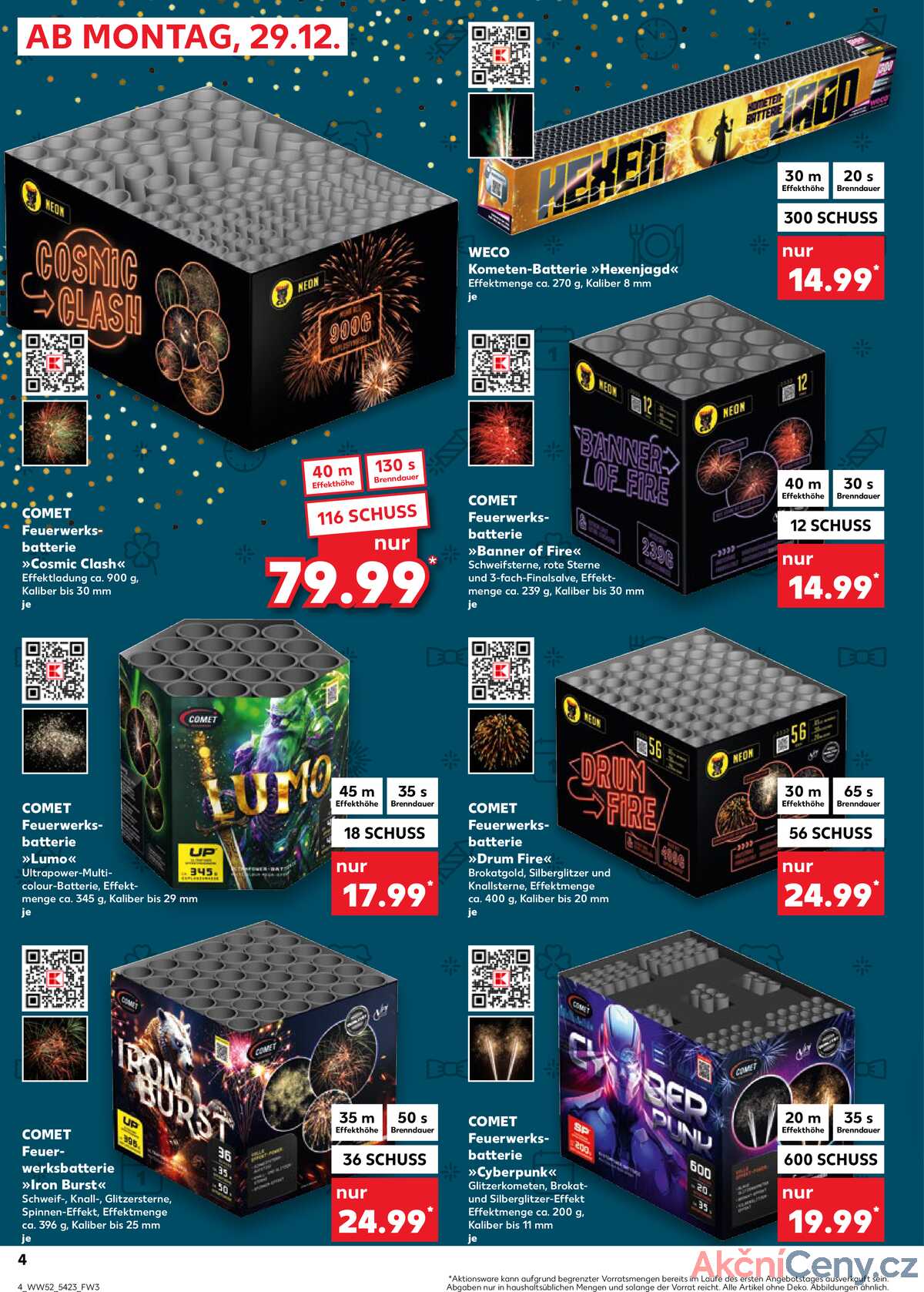 Leták Kaufland Německo 29.12.-31.12.2025 Ohnňostroje strana 4