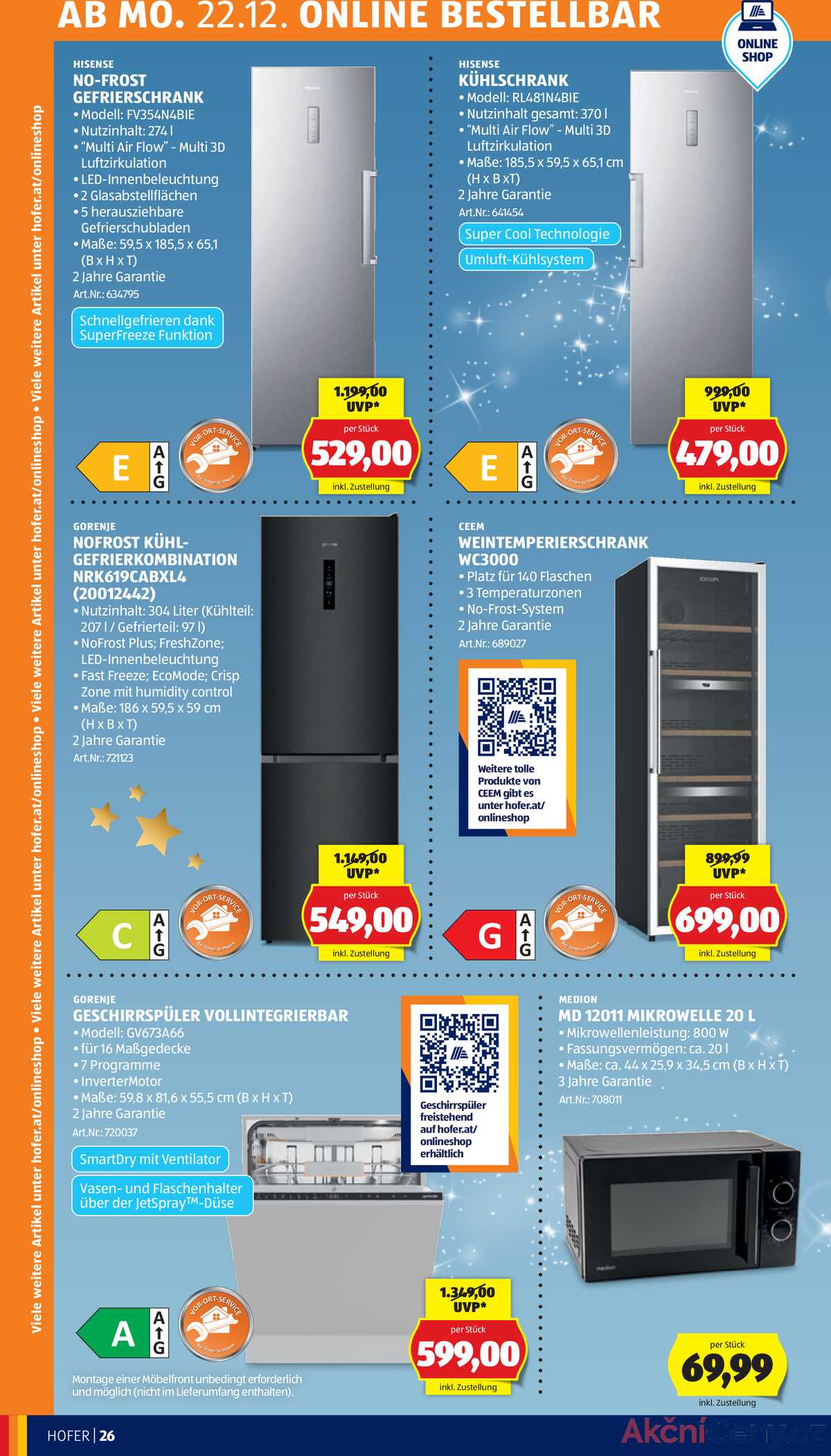 Leták HOFER Rakousko 19.12.-24.12.2025 strana 34