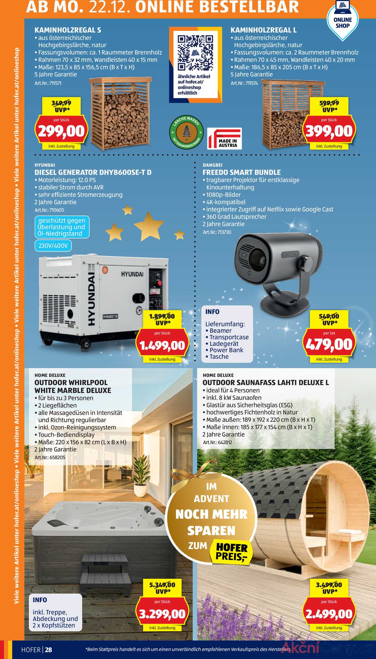 Leták HOFER Rakousko 19.12.-24.12.2025 strana 36