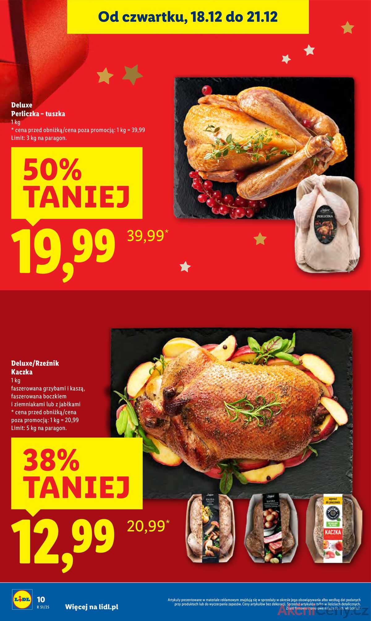 Leták Lidl Polsko 18.12.-21.12.2025 strana 10