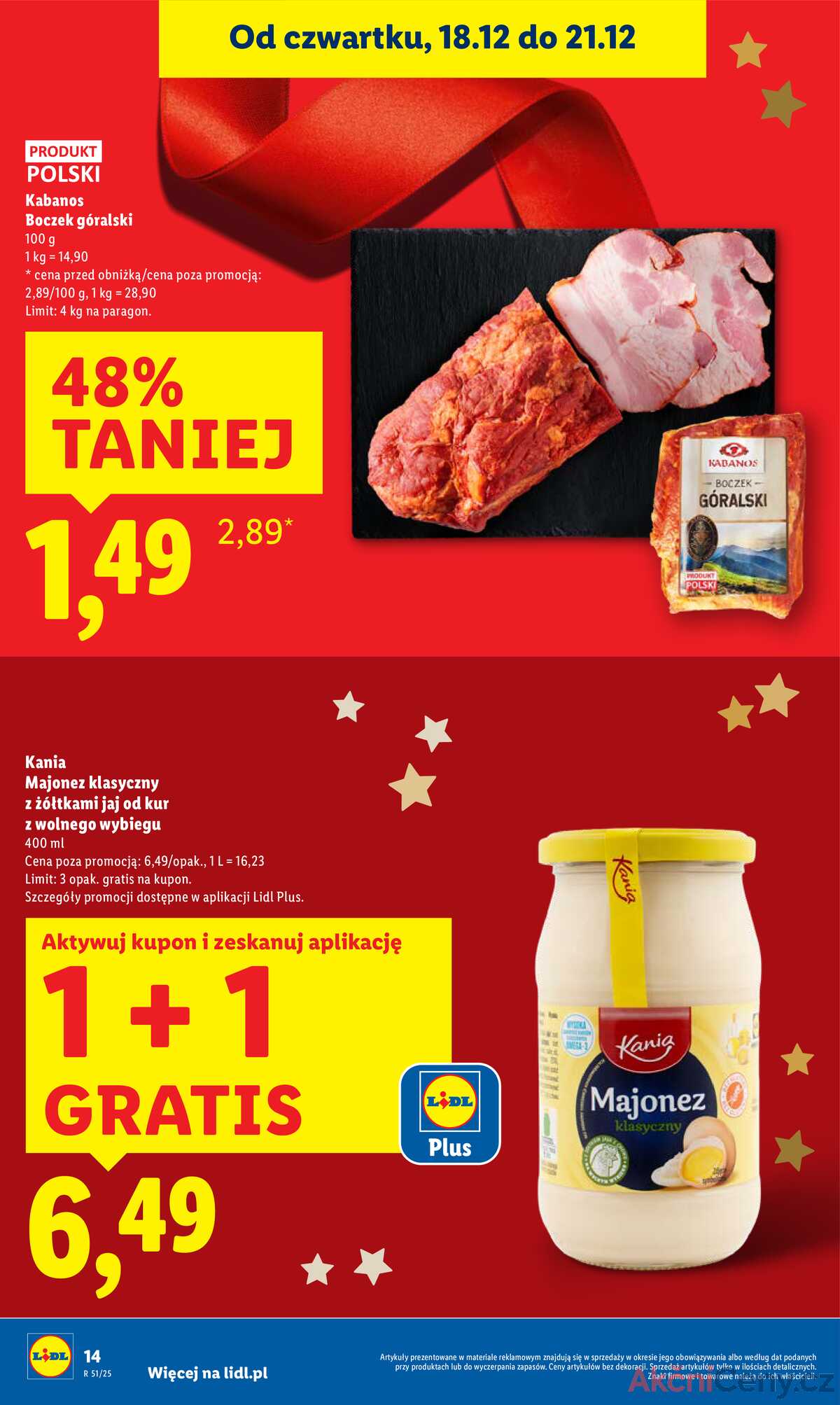 Leták Lidl Polsko 18.12.-21.12.2025 strana 14
