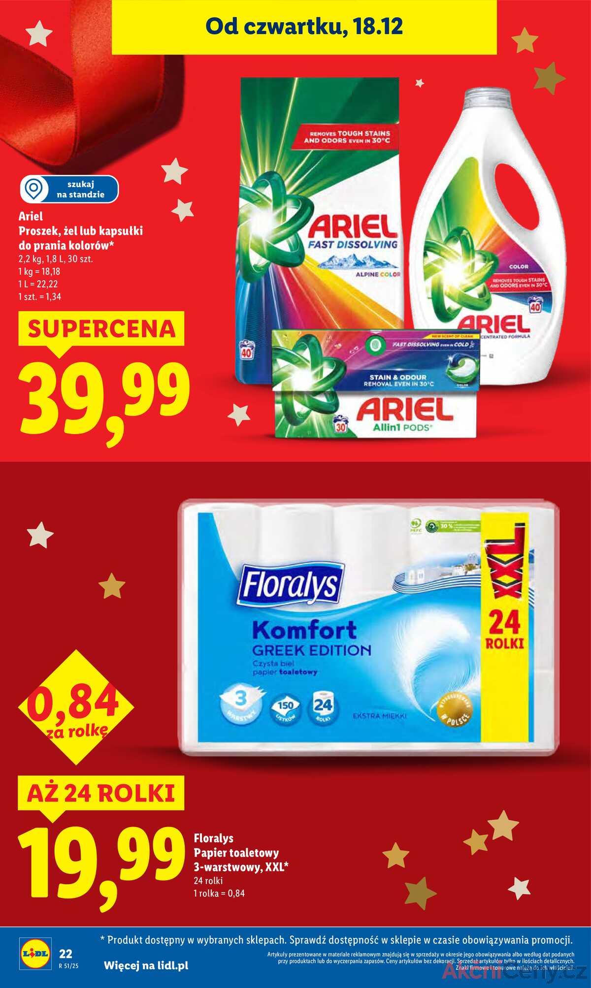 Leták Lidl Polsko 18.12.-21.12.2025 strana 22