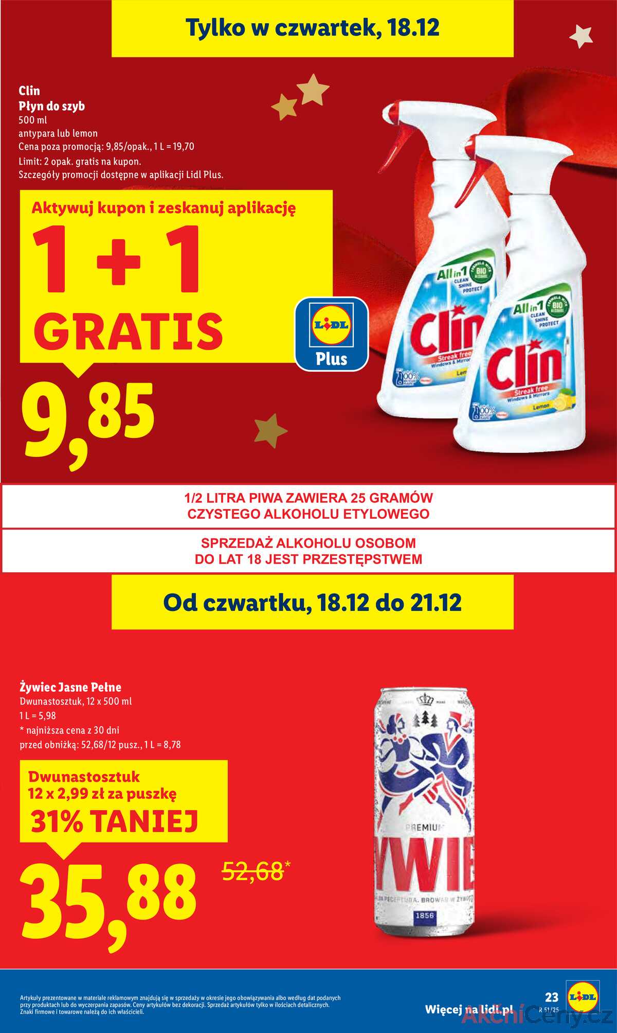 Leták Lidl Polsko 18.12.-21.12.2025 strana 23