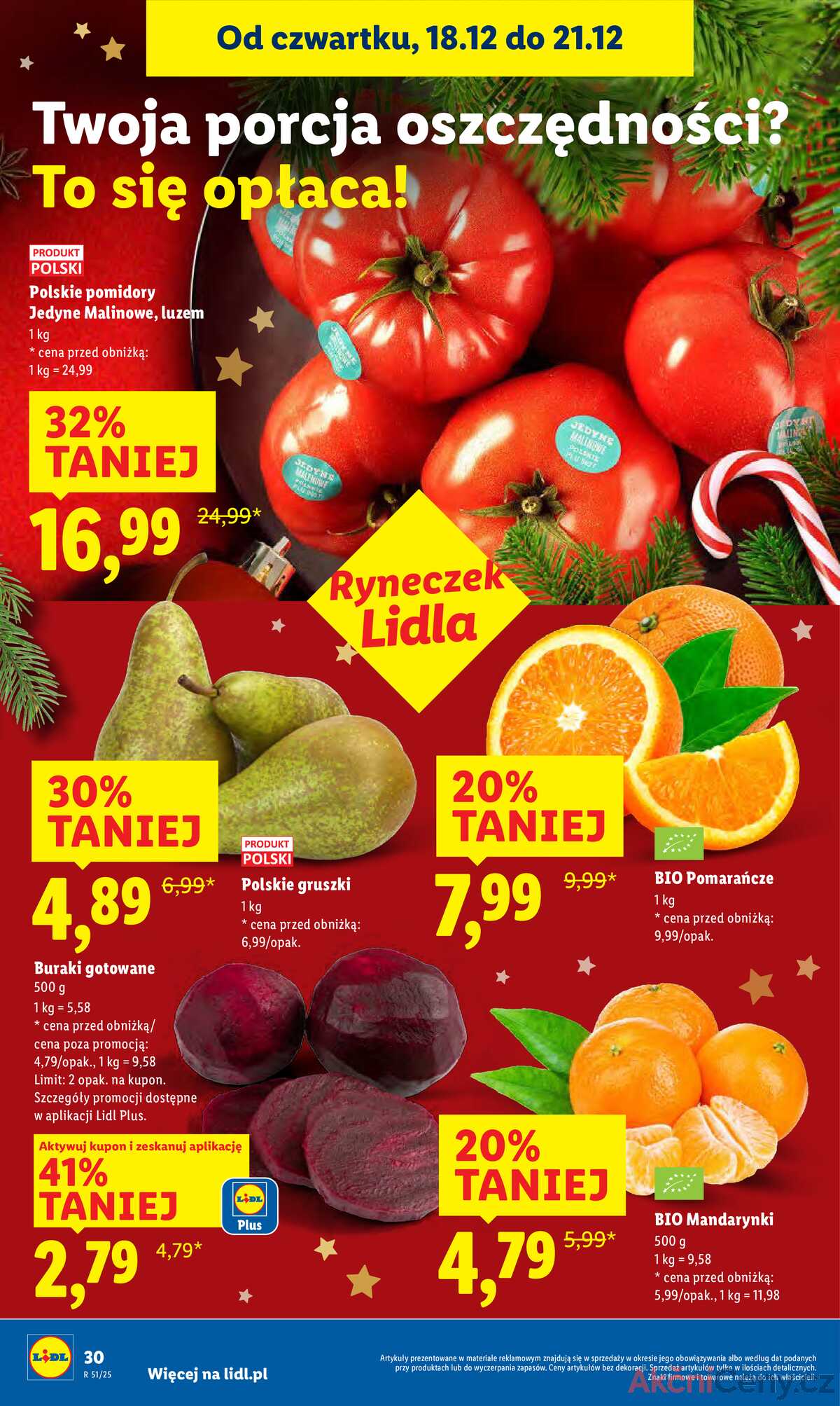 Leták Lidl Polsko 18.12.-21.12.2025 strana 30