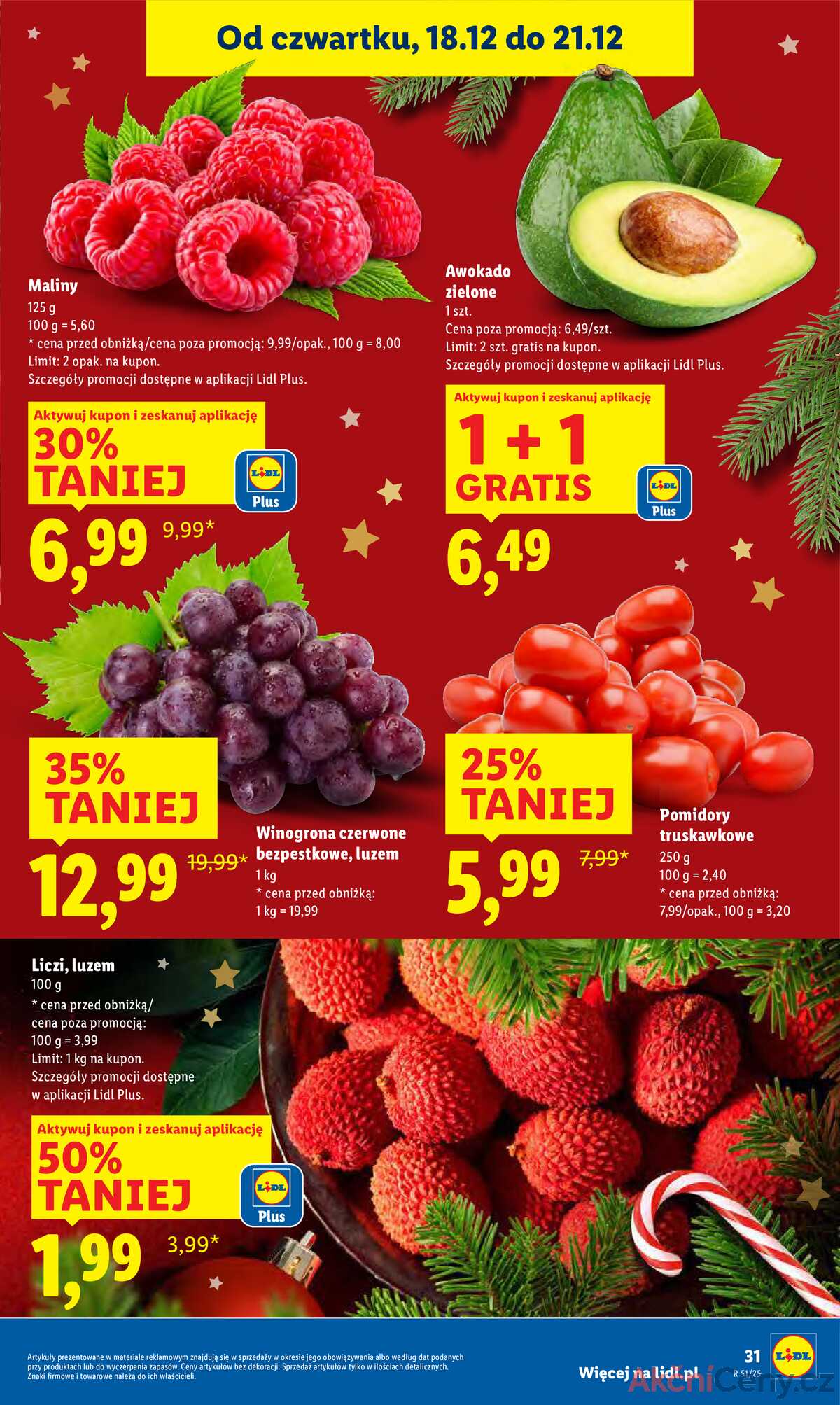Leták Lidl Polsko 18.12.-21.12.2025 strana 31
