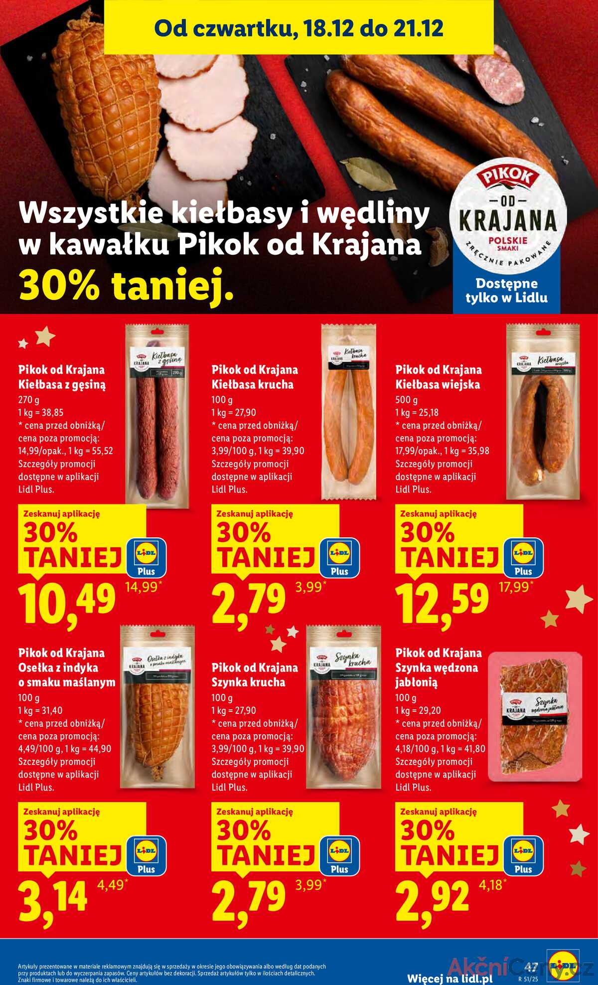 Leták Lidl Polsko 18.12.-21.12.2025 strana 49