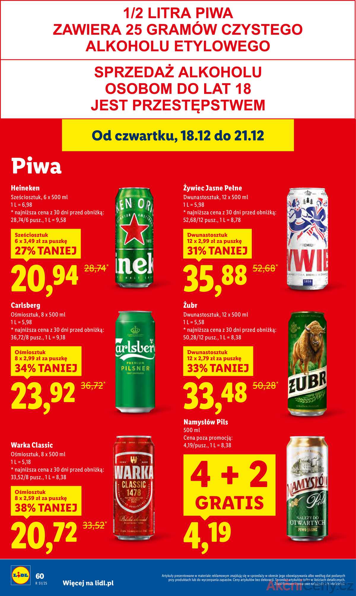 Leták Lidl Polsko 18.12.-21.12.2025 strana 62