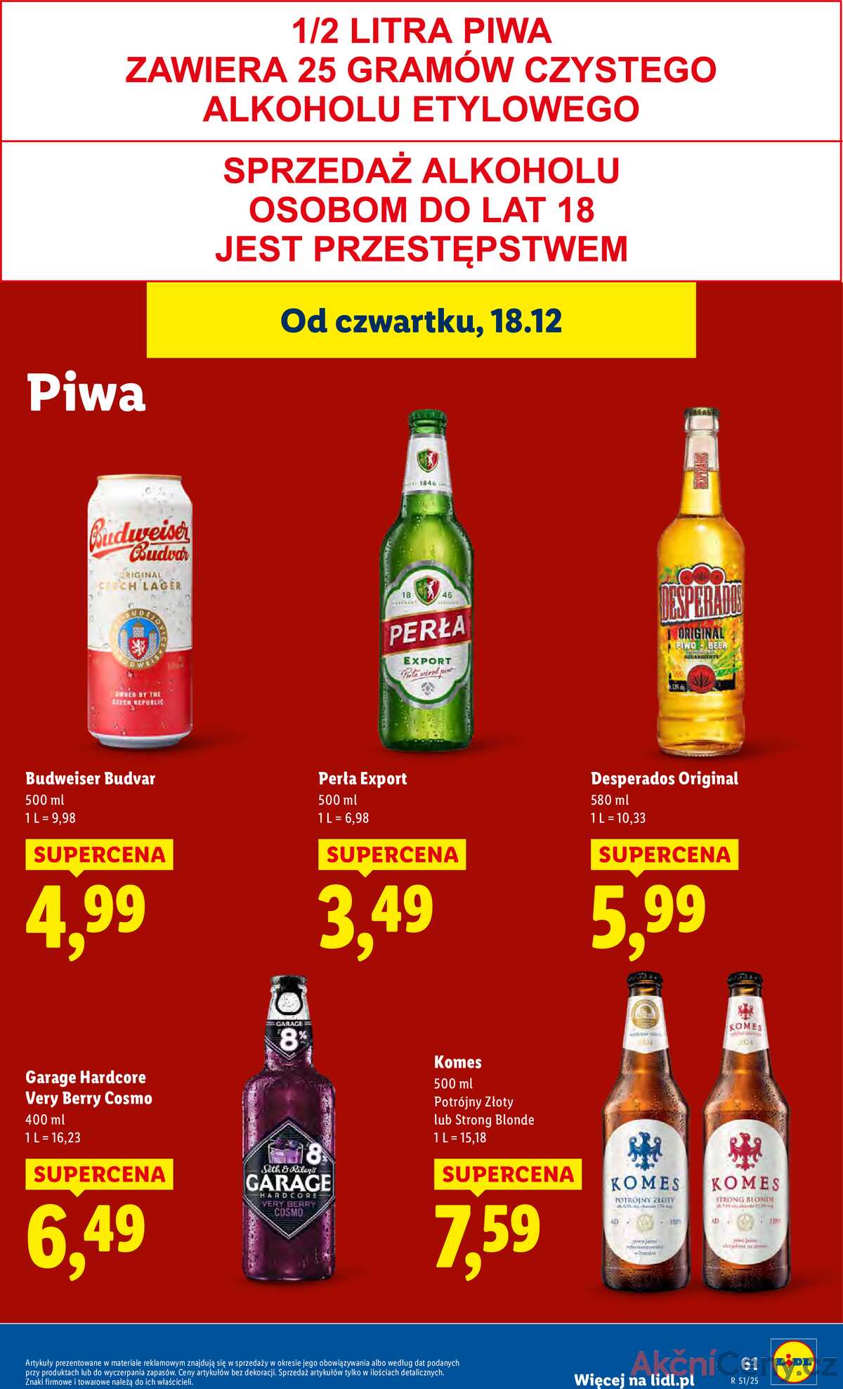 Leták Lidl Polsko 18.12.-21.12.2025 strana 63