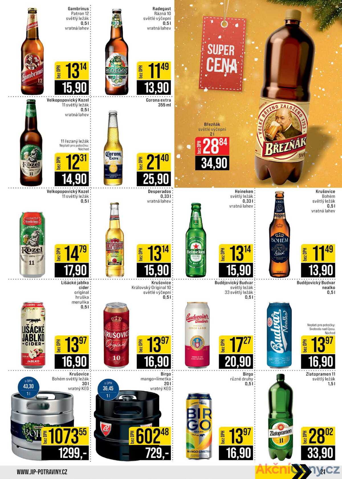 JIP Cash & Carry České Budějovice, Most, Náchod, Polička, Sušice a Svoboda nad Úpou od 17.12. do 23.12.2025 strana 21