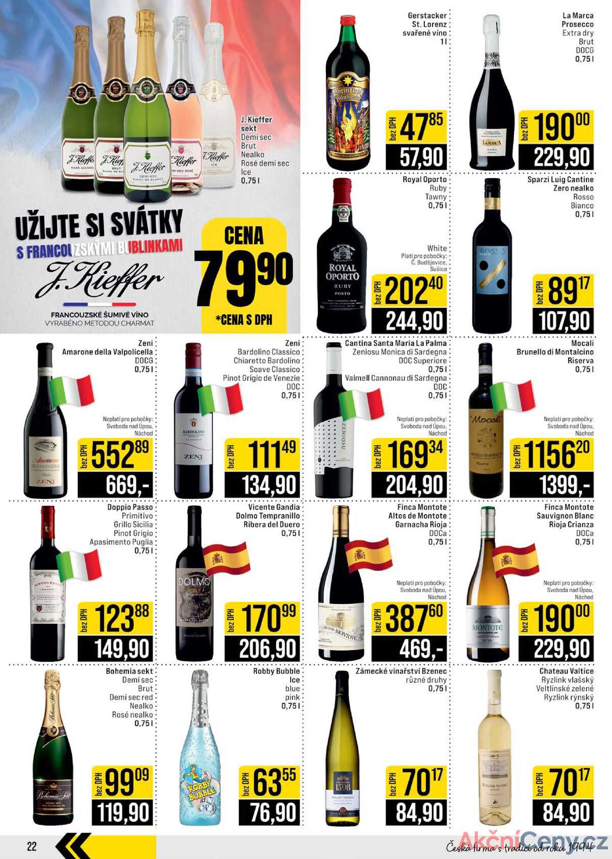 JIP Cash & Carry České Budějovice, Most, Náchod, Polička, Sušice a Svoboda nad Úpou od 17.12. do 23.12.2025 strana 22