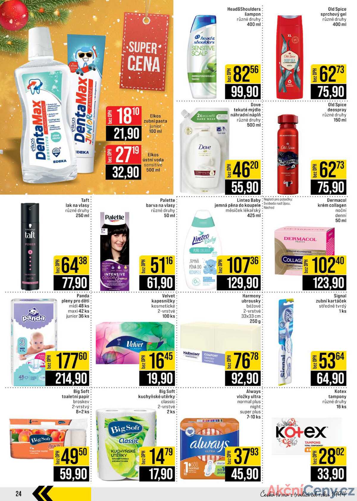 JIP Cash & Carry České Budějovice, Most, Náchod, Polička, Sušice a Svoboda nad Úpou od 17.12. do 23.12.2025 strana 24