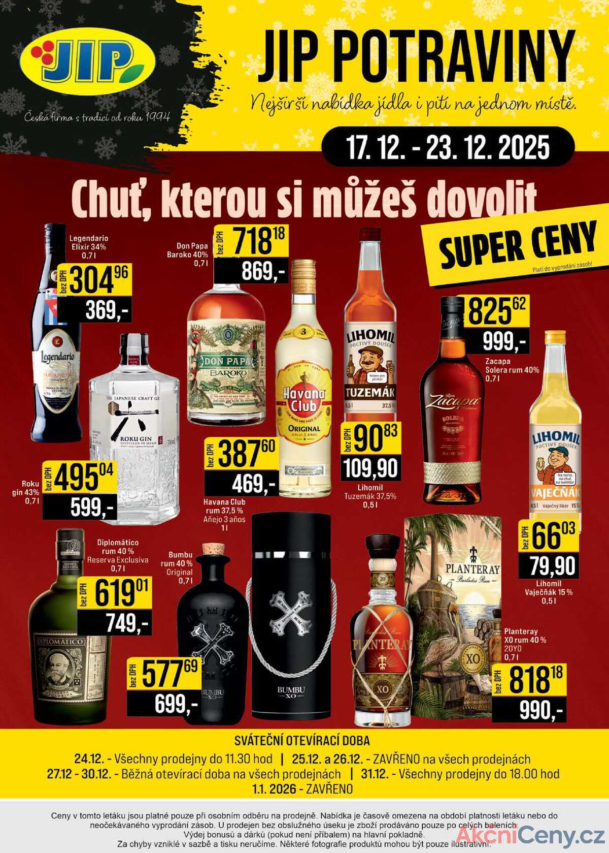 JIP Cash & Carry České Budějovice, Most, Náchod, Polička, Sušice a Svoboda nad Úpou od 17.12. do 23.12.2025 strana 28