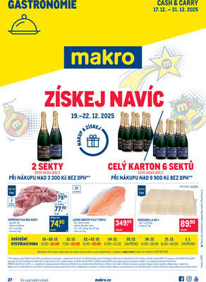 Makro Gastronomie do 31.12.
