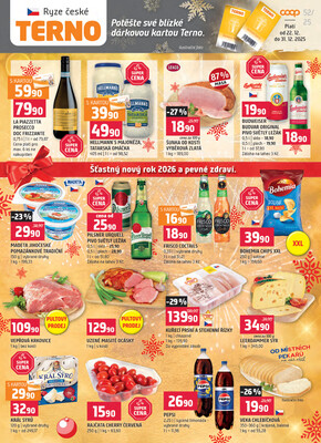 Terno České Budějovice, Olomouc, Hradec Králové, Třeboň, Trhové sviny, Bechyně, Týn nad Vltavou od 22.12. do 31.12.2025