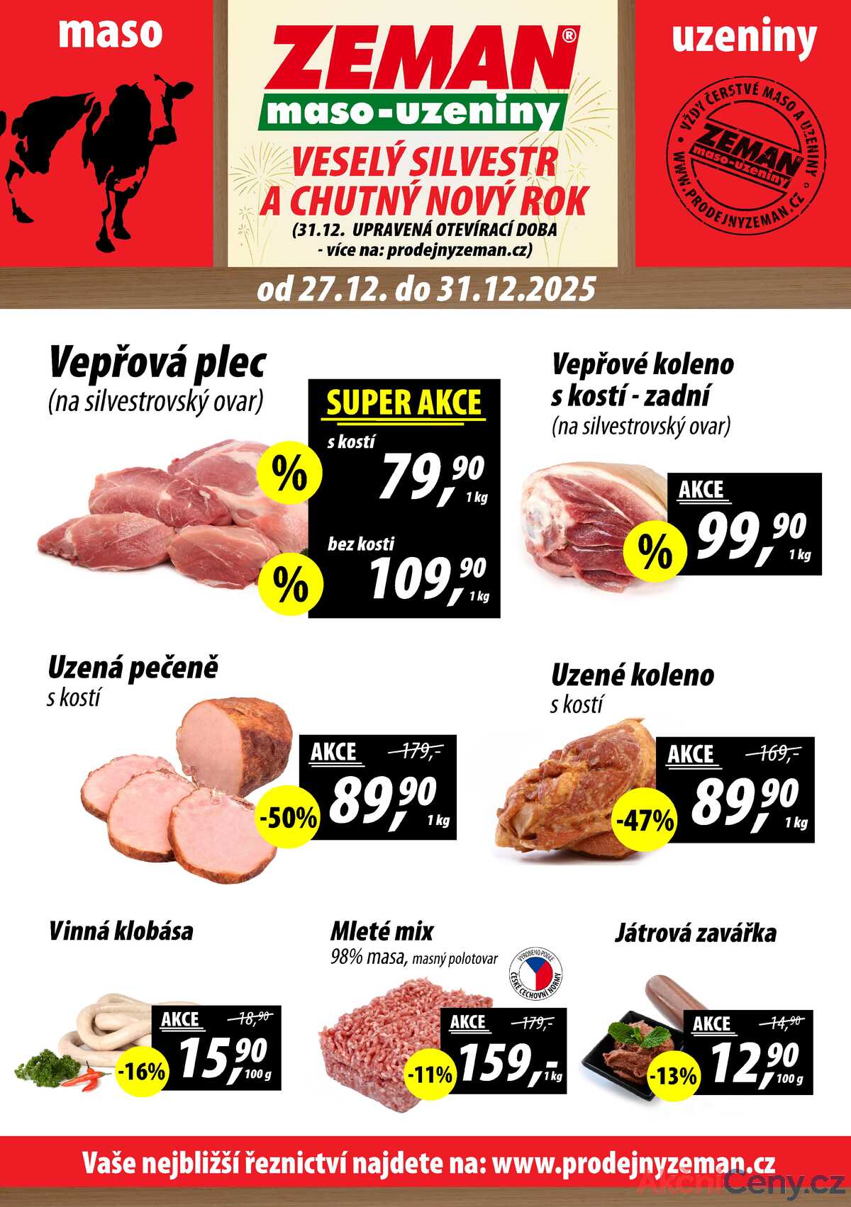 ZEMAN maso-uzeniny od 27.12. do 31.12.2025 strana 1