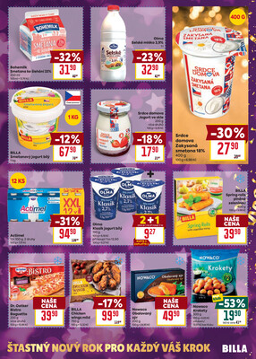 Billa  od 27.12. do 31.12.2025