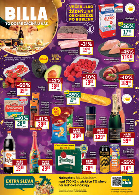 Billa malý leták od 27.12. do 31.12.2025