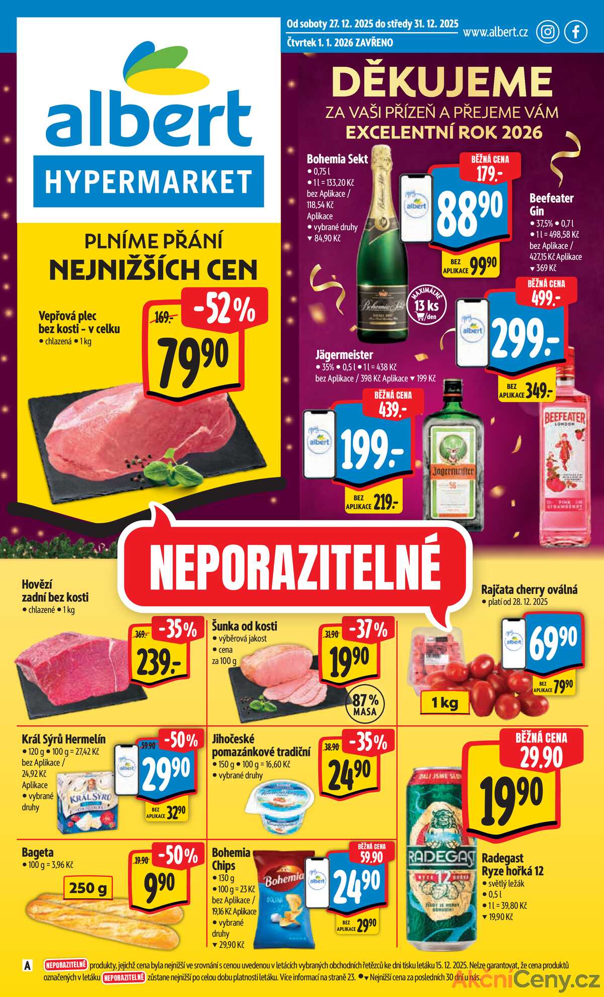Albert  Hypermarket od 27.12. do 31.12.2025 strana 1
