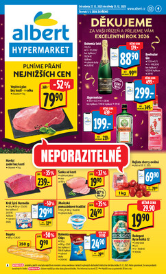 Leták Albert Hypermarket Jihomoravský od 27.12. do 31.12.2025