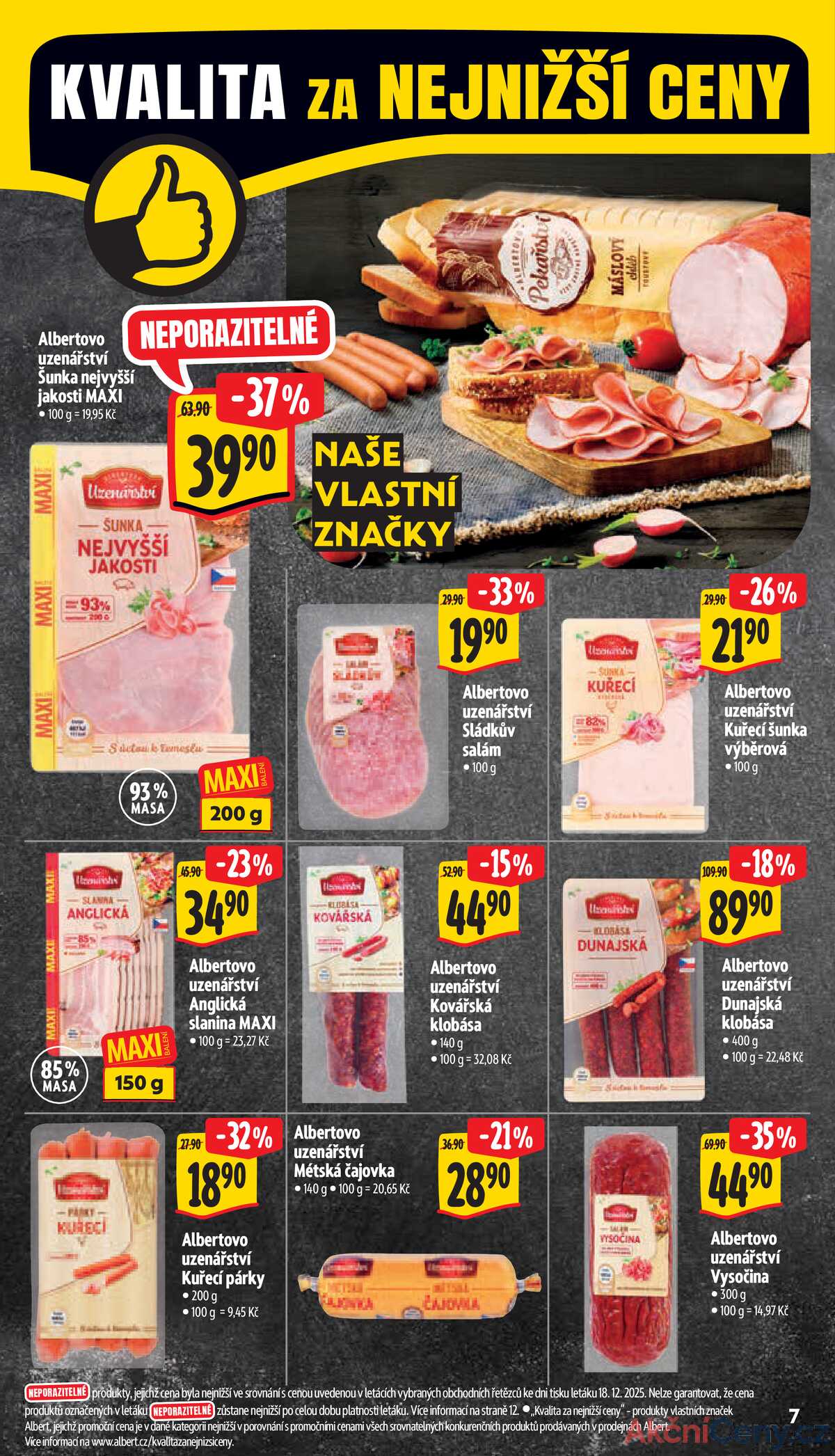 Albert Supermarket od 2.1. do 6.1.2026 strana 7