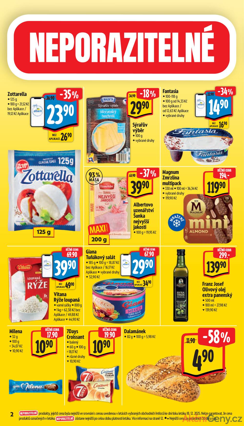 Leták Albert - Albert Supermarket od 2.1. do 6.1.2026 - strana 2