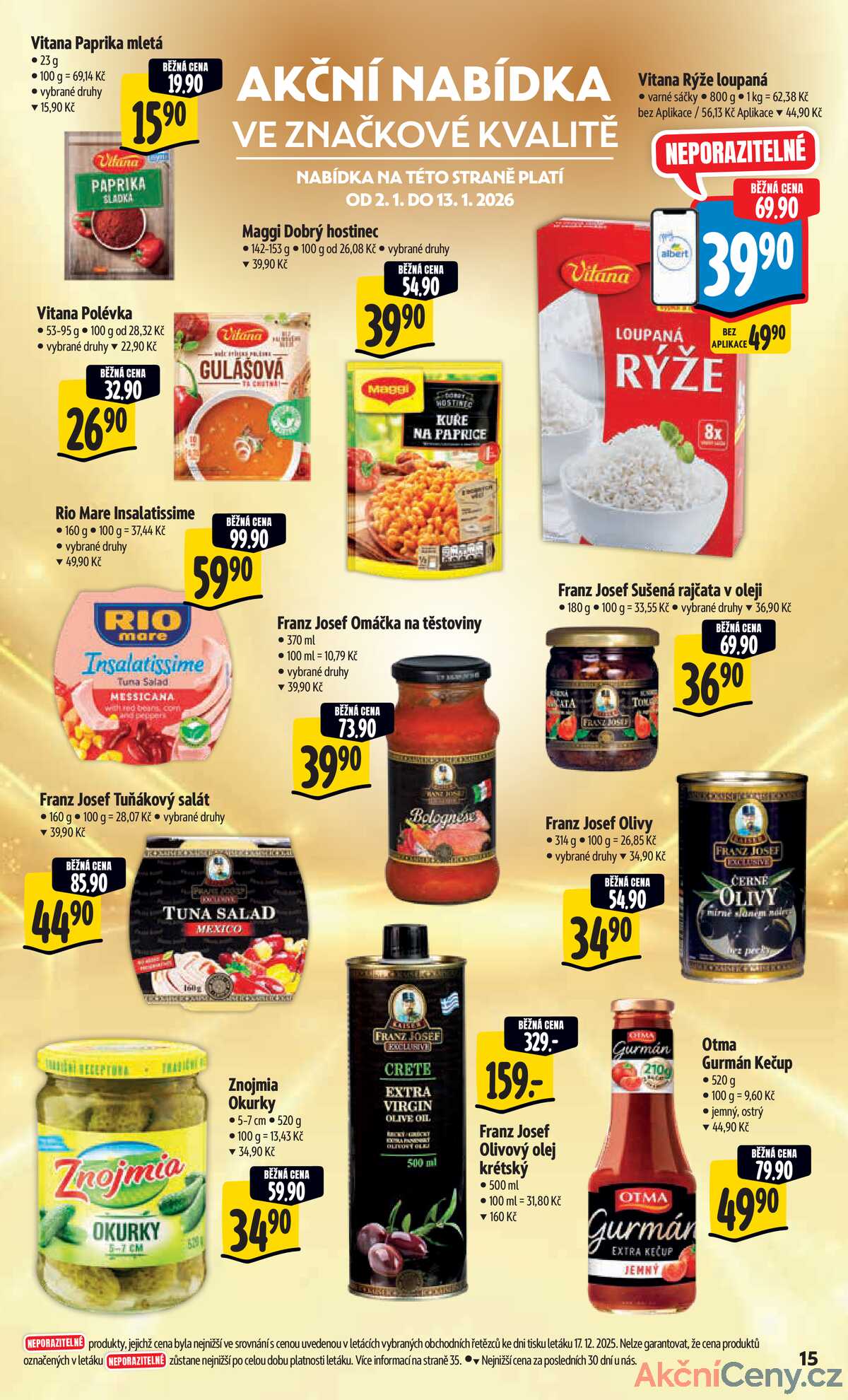 Albert  Hypermarket od 2.1. do 6.1.2026 strana 15