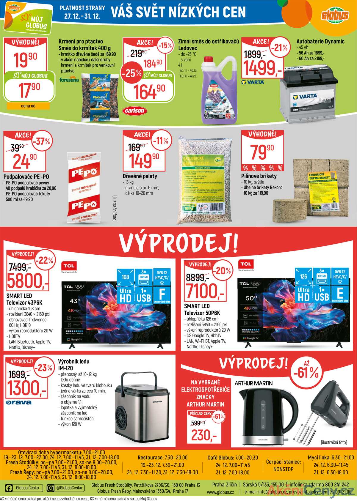 Akční leták Globus 27.12. - 31.12.2025 - Globus Praha - Zličín strana 23