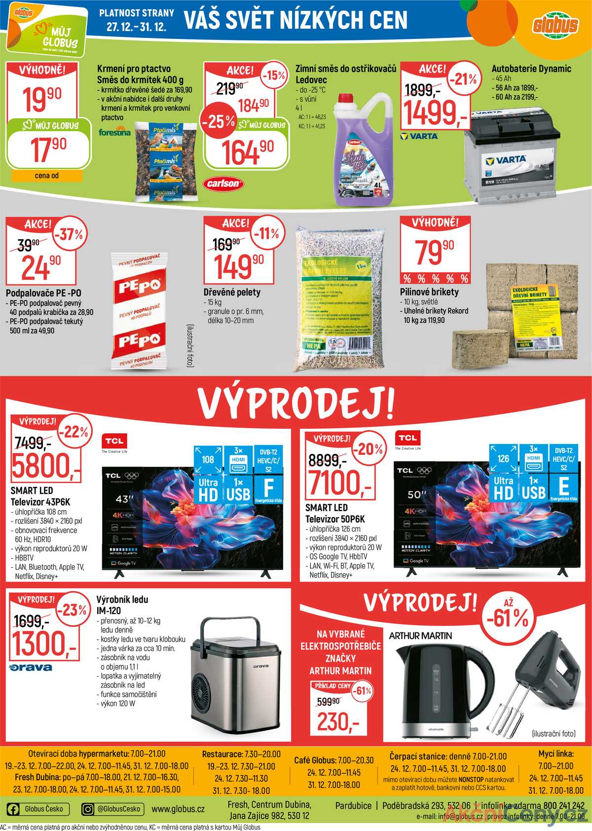 Akční leták Globus 27.12. - 31.12.2025 - Globus Pardubice strana 23