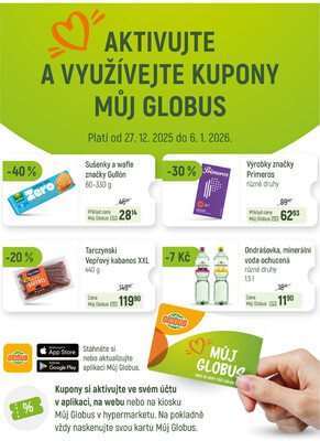 Akční leták Globus 27.12. - 31.12.2025 - Globus Brno Ivanovice
