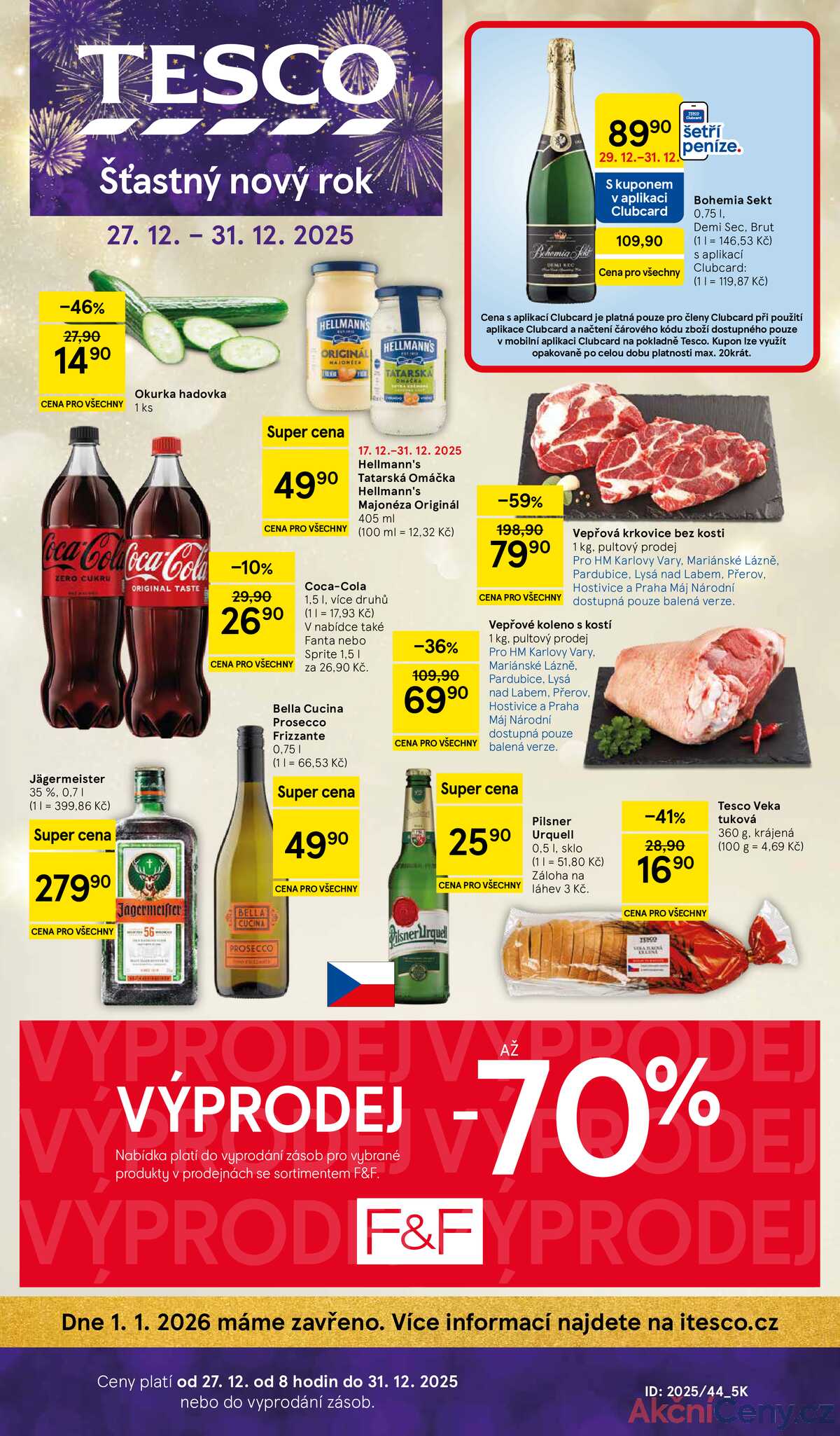 Tesco malé hypermarkety od 27.12. do 31.12.2025 strana 1