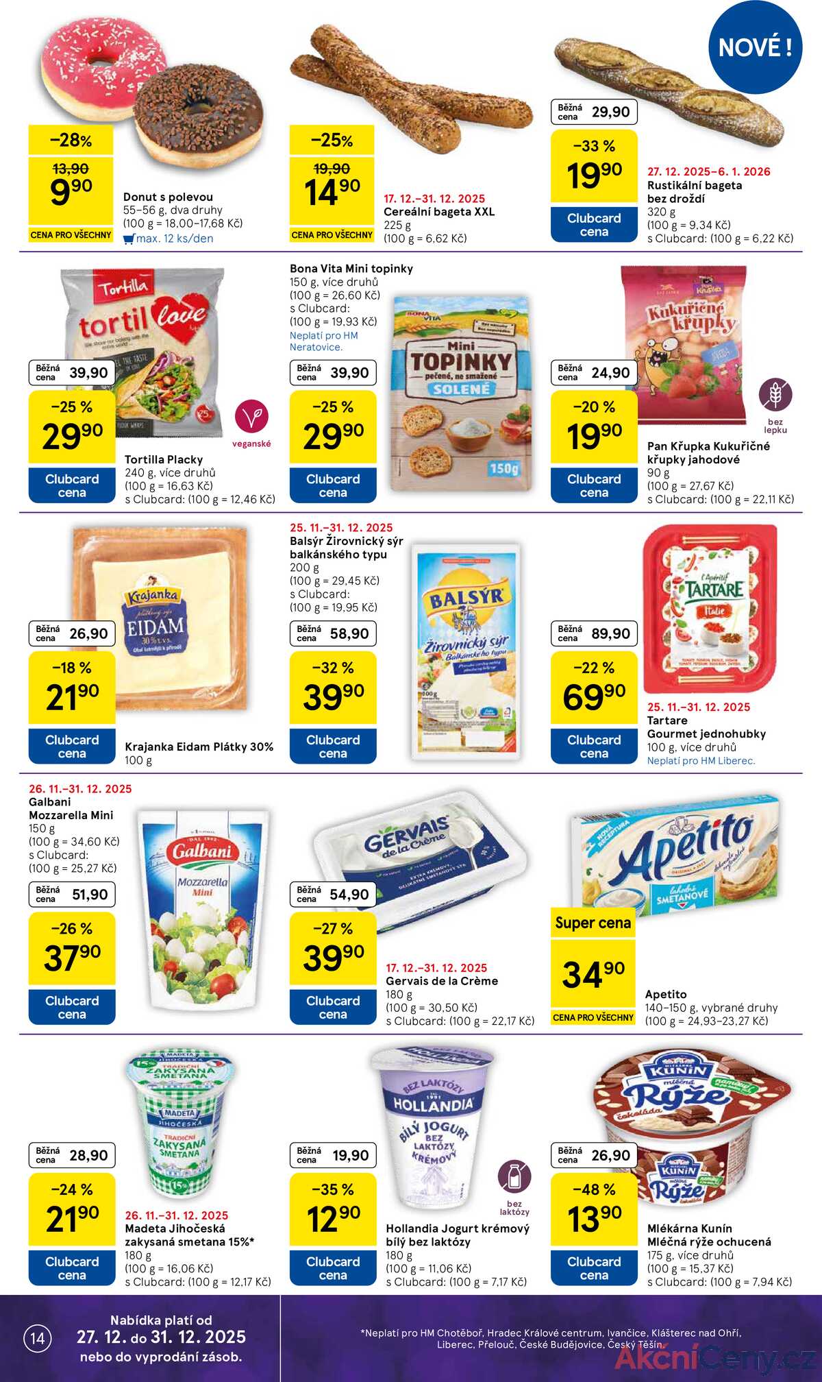 Tesco malé hypermarkety od 27.12. do 31.12.2025 strana 14
