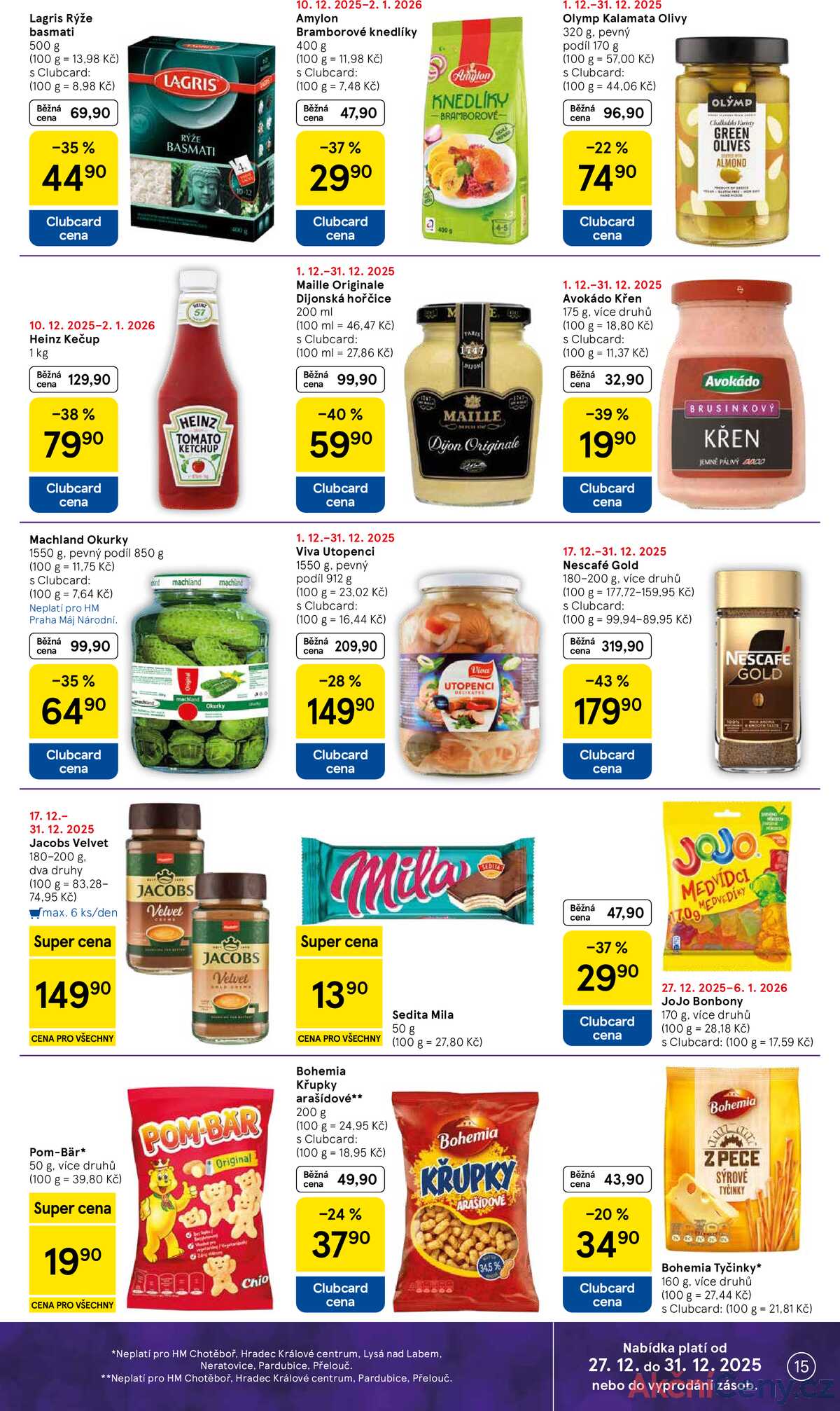 Tesco malé hypermarkety od 27.12. do 31.12.2025 strana 15