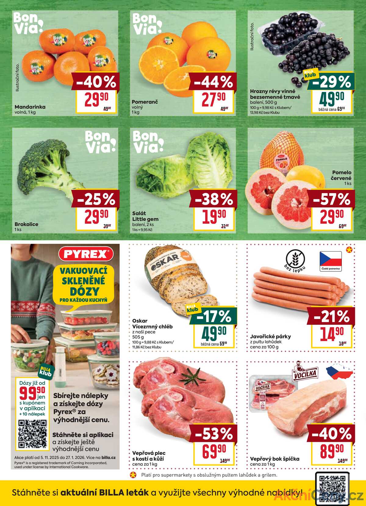 Billa malý leták od 2.1. do 6.1.2026 strana 2