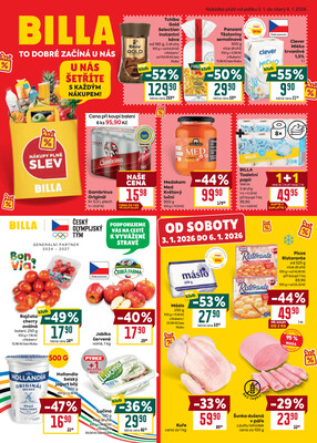 Leták Billa  od 2.1. do 6.1.2026