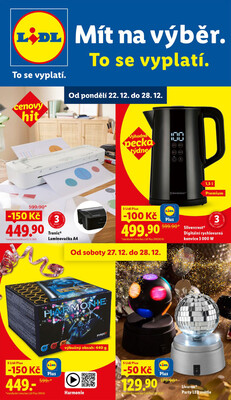 Lidl Spotřební zboží 22.12. - 28.12.
