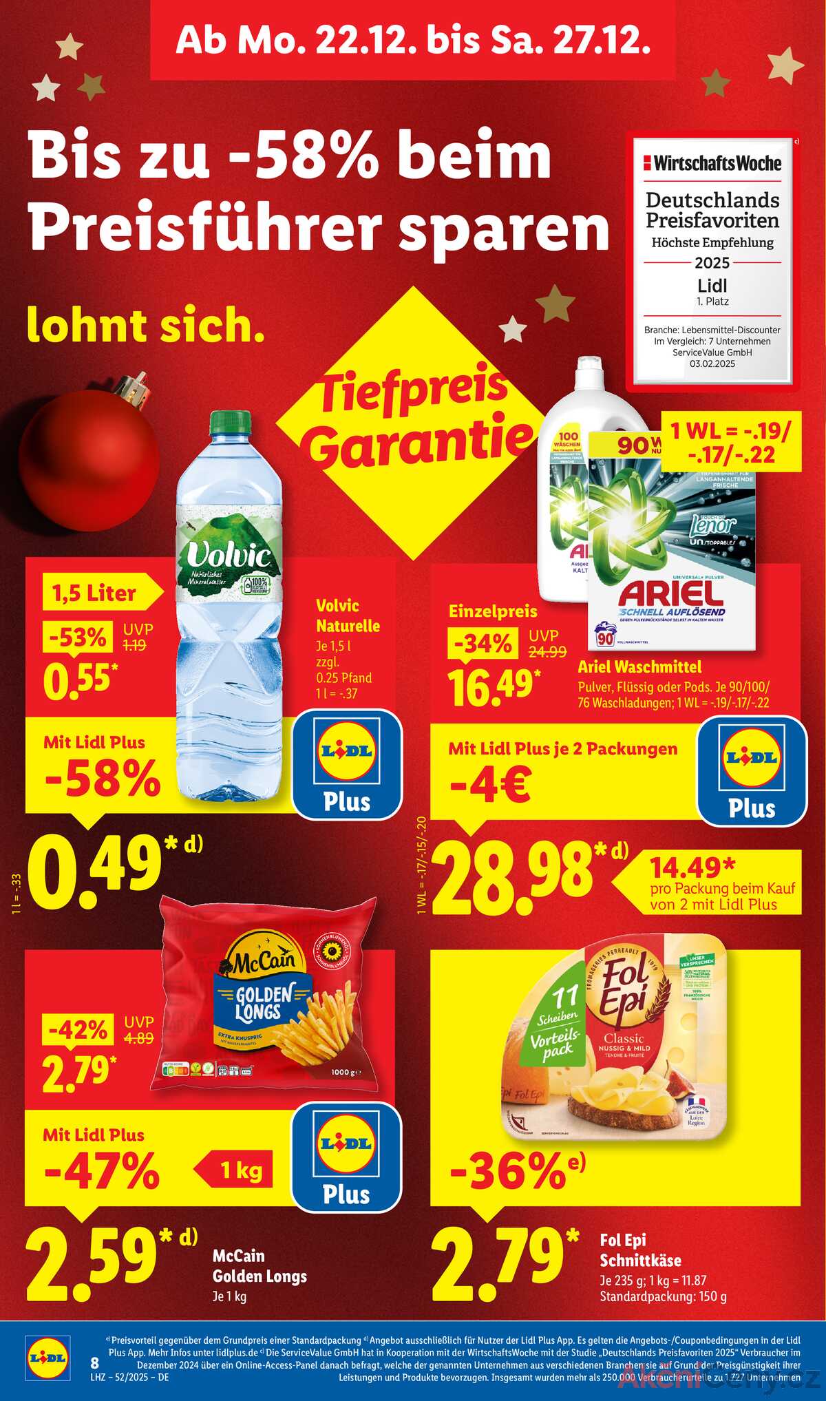 Leták Lidl Německo 22.12.-27.12.2025 strana 14