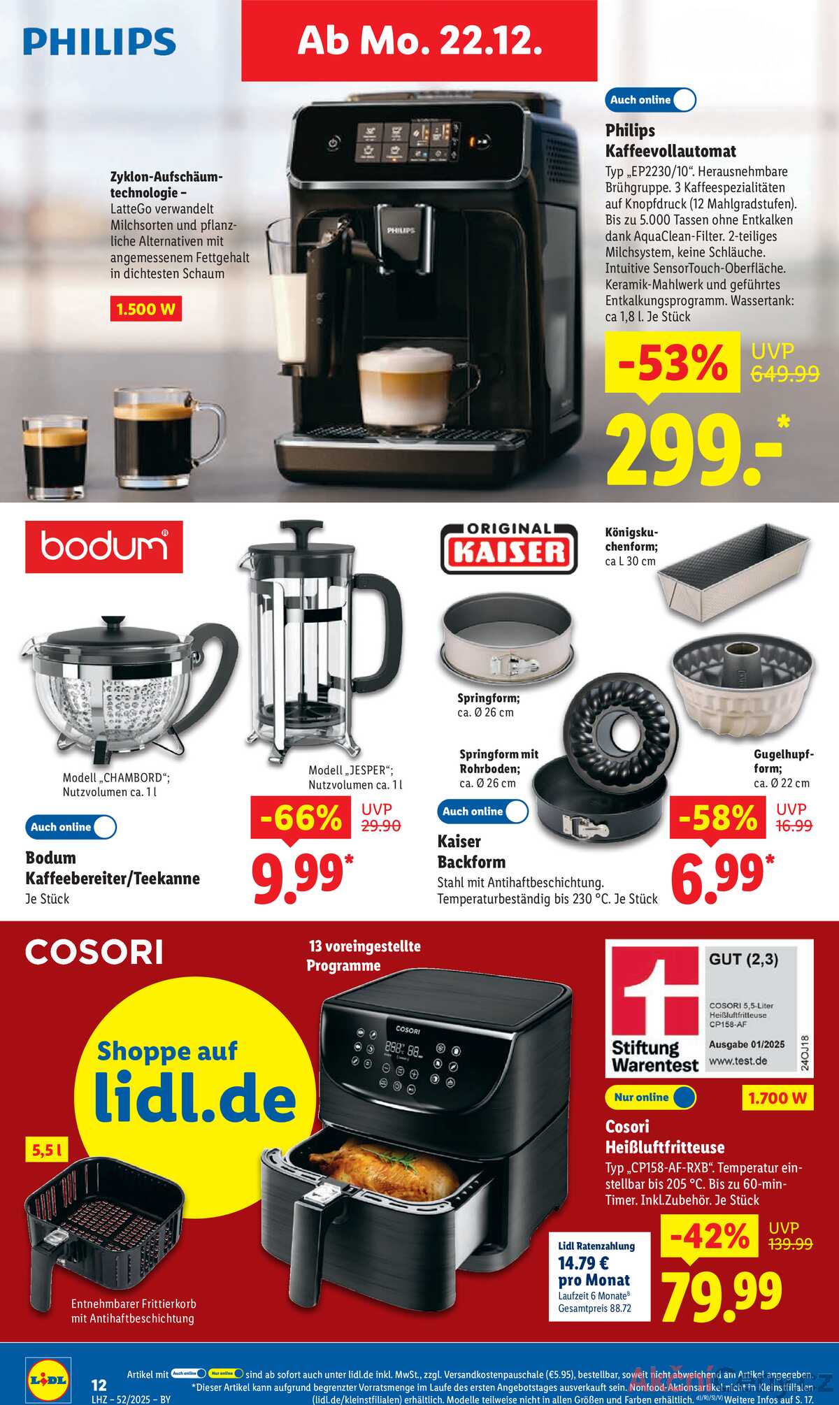 Leták Lidl Německo 22.12.-27.12.2025 strana 22