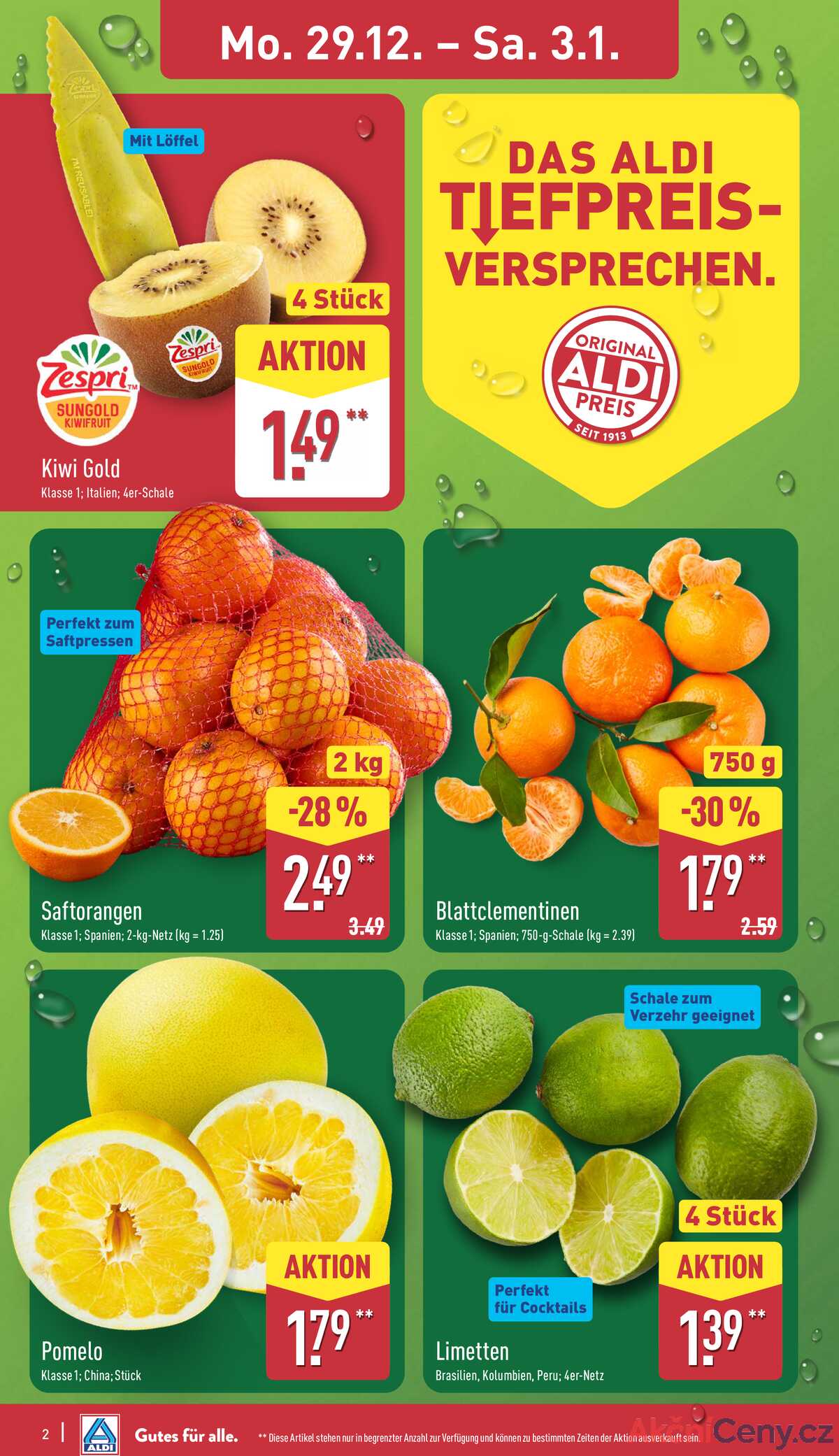 Leták ALDI Německo 29.12.-4.1.2026 strana 2
