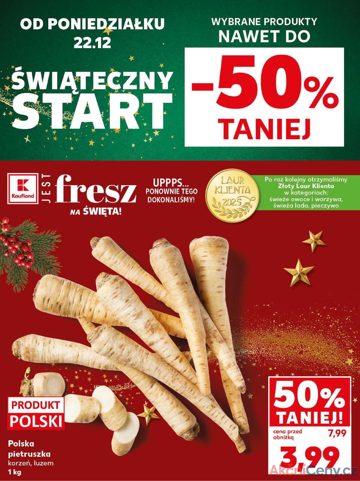 Leták Kaufland Polsko 22.12.-23.12.2025 - Silný start strana 2